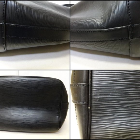 Noe Bucket & Drawstring Bag Black Epi Leather Shoulder Bag - Picture 9 of 12